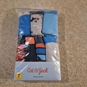 Cat & Jack Kids' Boxer Briefs 7-Pack - Blue, Gray, Orange